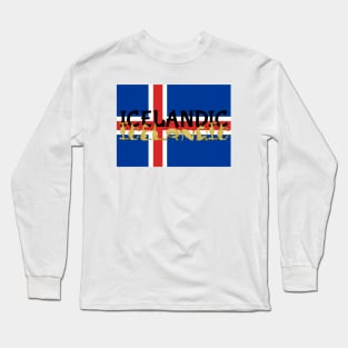 Icelandic Horses Cartoon Long Sleeve T-Shirt